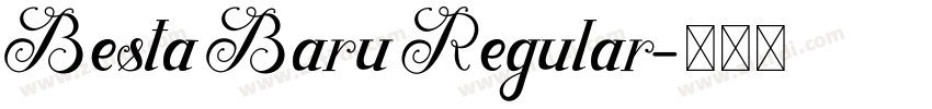Besta Baru Regular字体转换
